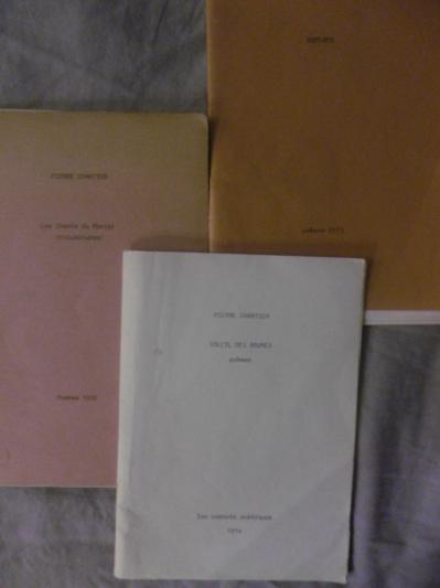Les trois cahiers de Pierre Chartier